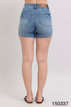 Load image into Gallery viewer, Judy Blue HW Tummy Control Cool Denim Double Waistband Shorts
