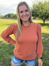 Load image into Gallery viewer, PLUS Textured rib knit top