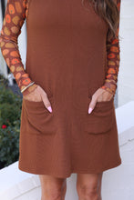 Load image into Gallery viewer, PREORDER • Rory Ribbed Jumper Dress - chocolate