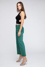 Load image into Gallery viewer, Acid Wash Frayed Cutoff Hem Straight Wide Pants