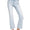 Zenana light wash HR raw hem straight crop