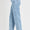 Risen High Rise Crop Wide Embroidered Jeans