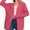 LONG SLEEVE POPCORN SWEATER CARDIGAN WITH POCKETS