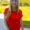 Basic round neck dress - ruby