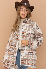 Load image into Gallery viewer, Frayed Aztec Western Shacket