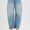 Risen slouchy ankle cuffed barrel jeans