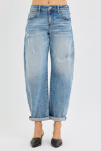 Load image into Gallery viewer, Risen slouchy ankle cuffed barrel jeans