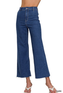 Zenana High rise wide leg straight jeans