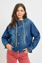 Load image into Gallery viewer, Oversize Raglan Sleeve Jacket With Hoodie