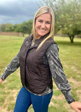 Load image into Gallery viewer, Quilted puffer vest - Black