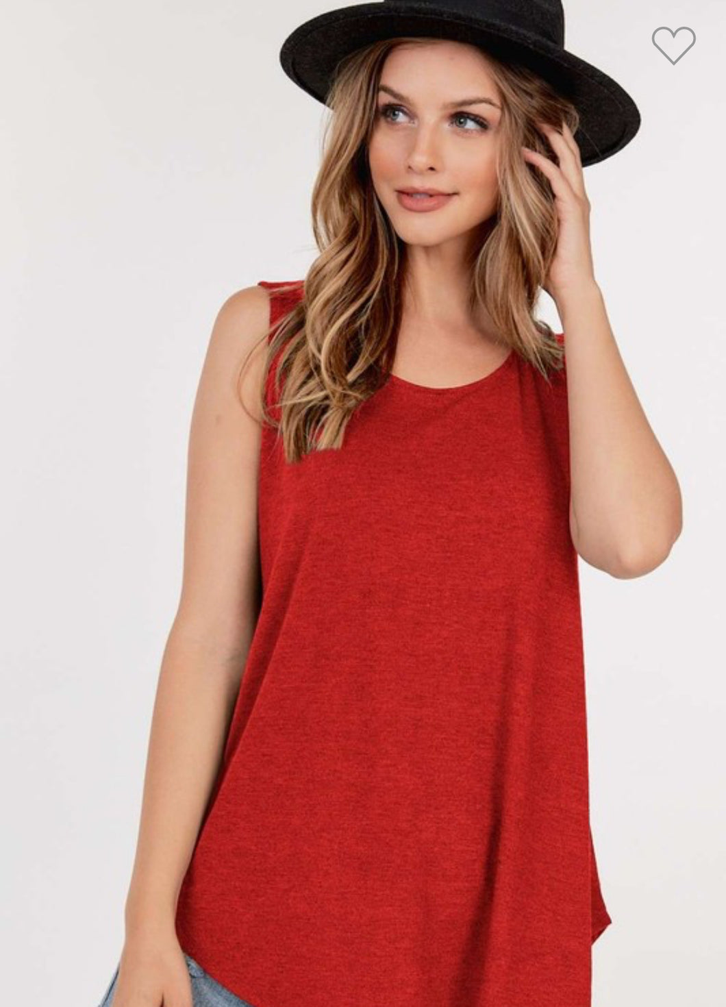 Basic round hem tank