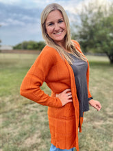 Load image into Gallery viewer, Rust textured cardigan