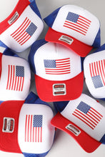 Load image into Gallery viewer, American flag Trucker Hat