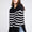 Ribbed Hem Stripe Sweater