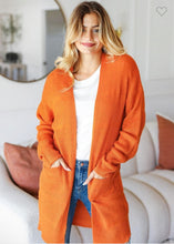 Load image into Gallery viewer, Rust textured cardigan
