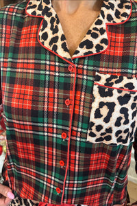 PREORDER • Wrapped in Safari ruffle pajama set