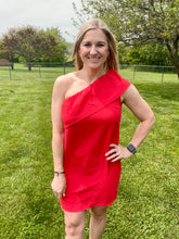 Load image into Gallery viewer, Simple moment one shoulder dress