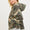 Risen Oversized Camouflage Raglan Sleeve Jacket Hoodie