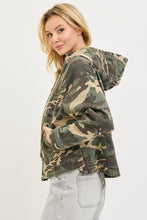 Load image into Gallery viewer, Risen Oversized Camouflage Raglan Sleeve Jacket Hoodie