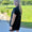 Gauze raw hem dress