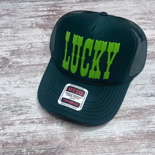 Load image into Gallery viewer, St Patty's trucker hat - LUCKY