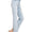 Zenana light wash HR raw hem straight crop