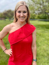 Load image into Gallery viewer, Simple moment one shoulder dress