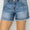 Risen highrise seam detail shorts