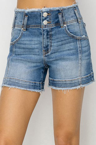 Risen highrise seam detail shorts