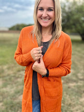 Load image into Gallery viewer, Rust textured cardigan