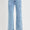 Risen High Rise Crop Wide Embroidered Jeans