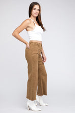 Load image into Gallery viewer, Acid Wash Frayed Cutoff Hem Straight Wide Pants