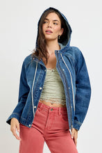 Load image into Gallery viewer, Oversize Raglan Sleeve Jacket With Hoodie