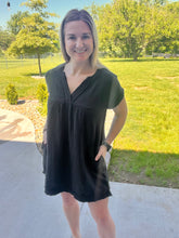 Load image into Gallery viewer, PLUS Gauze raw hem dress