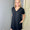 Black vneck basic dress