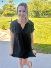 Load image into Gallery viewer, Gauze raw hem dress