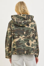 Load image into Gallery viewer, Risen Oversized Camouflage Raglan Sleeve Jacket Hoodie
