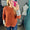 PLUS Rust raglan knit top