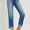 Risen tummy control highrise straight roll up jeans