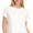 Slub round neck tee - white