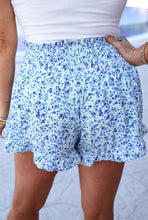 Load image into Gallery viewer, Sunny strolls ruffle shorts