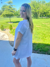Load image into Gallery viewer, Gauze raw hem dress