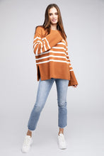 Load image into Gallery viewer, Ribbed Hem Stripe Sweater