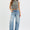 Risen slouchy ankle cuffed barrel jeans