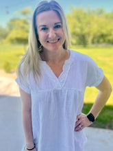 Load image into Gallery viewer, Gauze raw hem dress