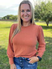 Load image into Gallery viewer, PLUS Textured rib knit top