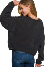 Load image into Gallery viewer, Textured knit sweater - Black