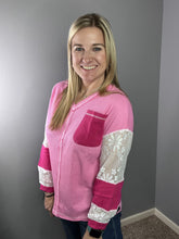 Load image into Gallery viewer, Lace patchwork top