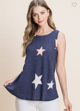 Load image into Gallery viewer, Navy star tank