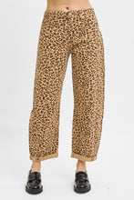 Load image into Gallery viewer, Risen Slouchy Cropped Barrel With Leopard Cuffs